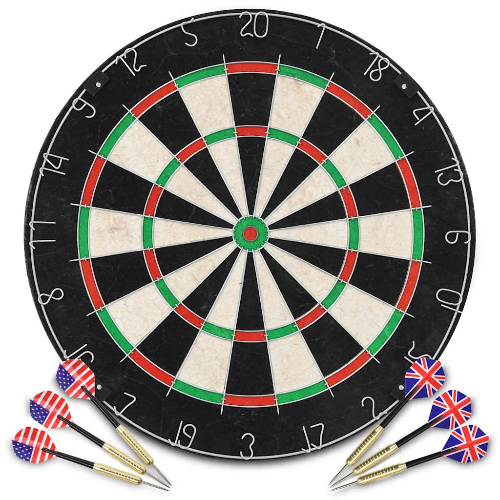 8718475616443_g_en_hd_1 vidaXL Professional Sisal Dartboard with 6 Darts and Surround - Image 2