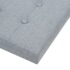 vidaXL Folding Storage Stool Light Grey Faux Linen - Image 6