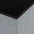 vidaXL Folding Storage Stool Light Grey Faux Linen - Image 7