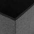 vidaXL Folding Storage Stools 2 pcs Dark Grey Faux Linen - Image 8