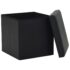 vidaXL Folding Storage Stools 2 pcs Black Faux Leather - Image 4