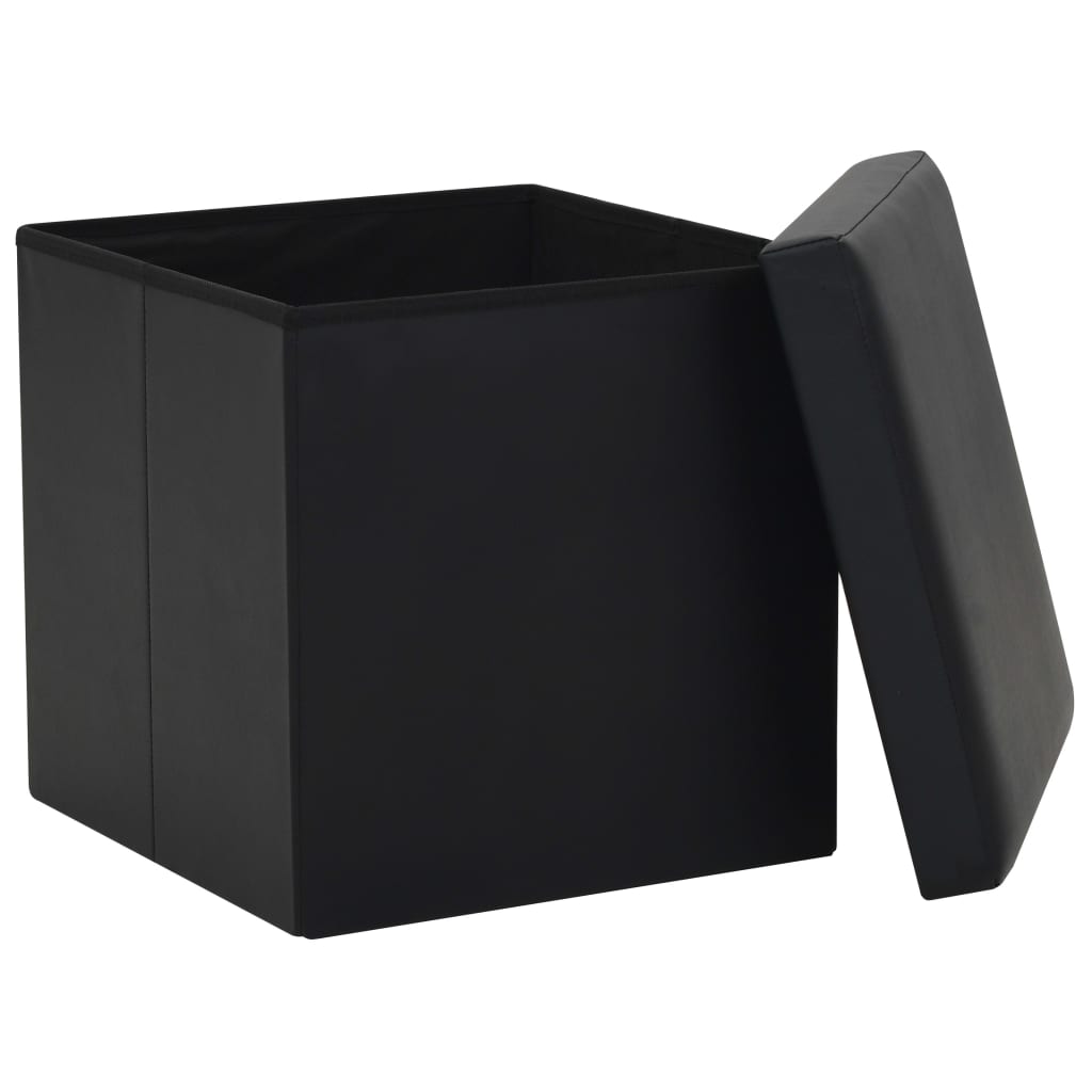 8718475616719_g_en_hd_3 vidaXL Folding Storage Stools 2 pcs Black Faux Leather - Image 4