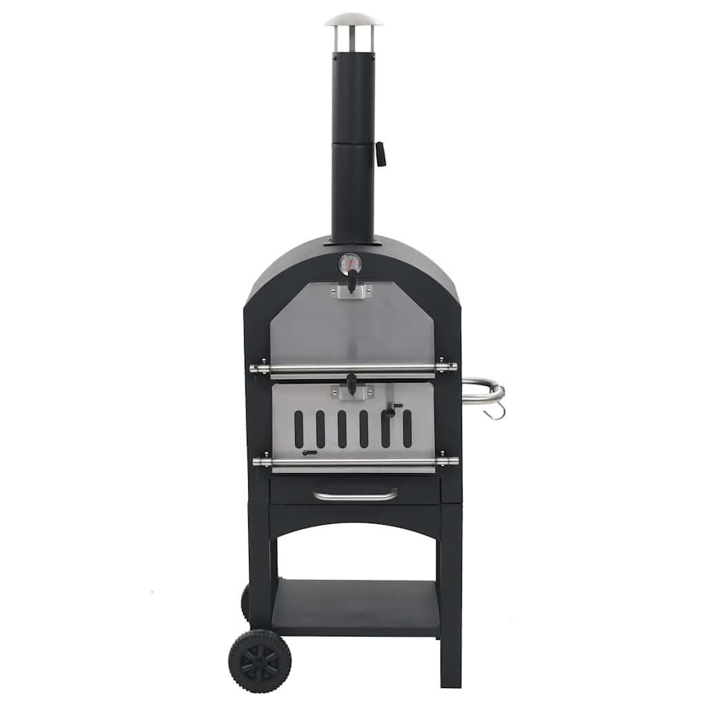 8718475616894_g_en_hd_1 vidaXL Charcoal Fired Outdoor Pizza Oven with Fireclay Stone - Image 2