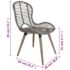 vidaXL Dining Chairs 2 pcs Brown Natural Rattan - Image 7