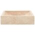 vidaXL Sink 45x30x12 cm Marble High Gloss Cream - Image 5