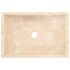 vidaXL Sink 45x30x12 cm Marble High Gloss Cream - Image 7