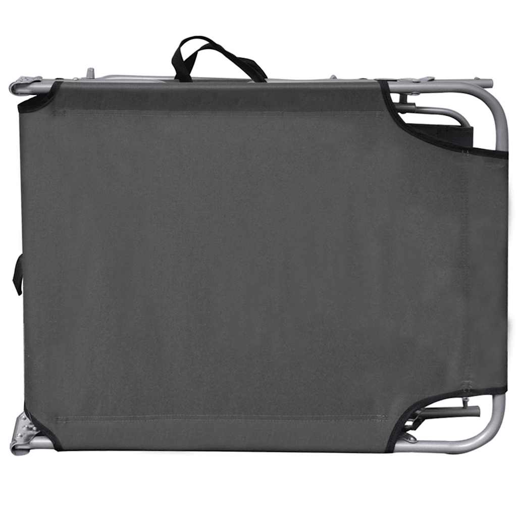 8718475617679_g_en_hd_4 vidaXL Folding Sun Lounger with Canopy Steel Grey - Image 5