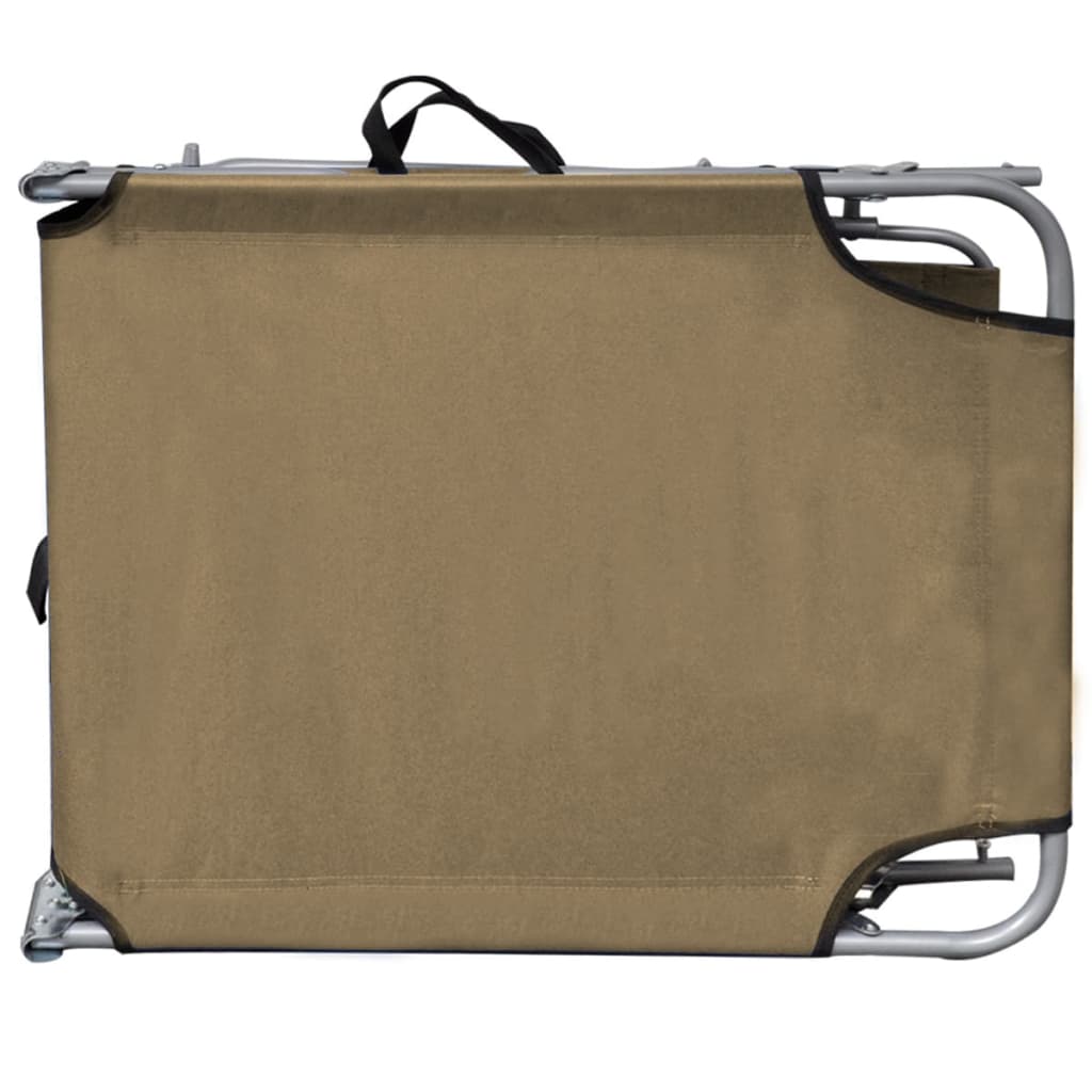 8718475617686_g_en_hd_3 vidaXL Folding Sun Lounger with Canopy Steel Taupe - Image 4