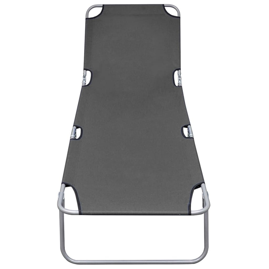 8718475617693_g_en_hd_2 vidaXL Foldable Sunlounger with Adjustable Backrest Grey - Image 3