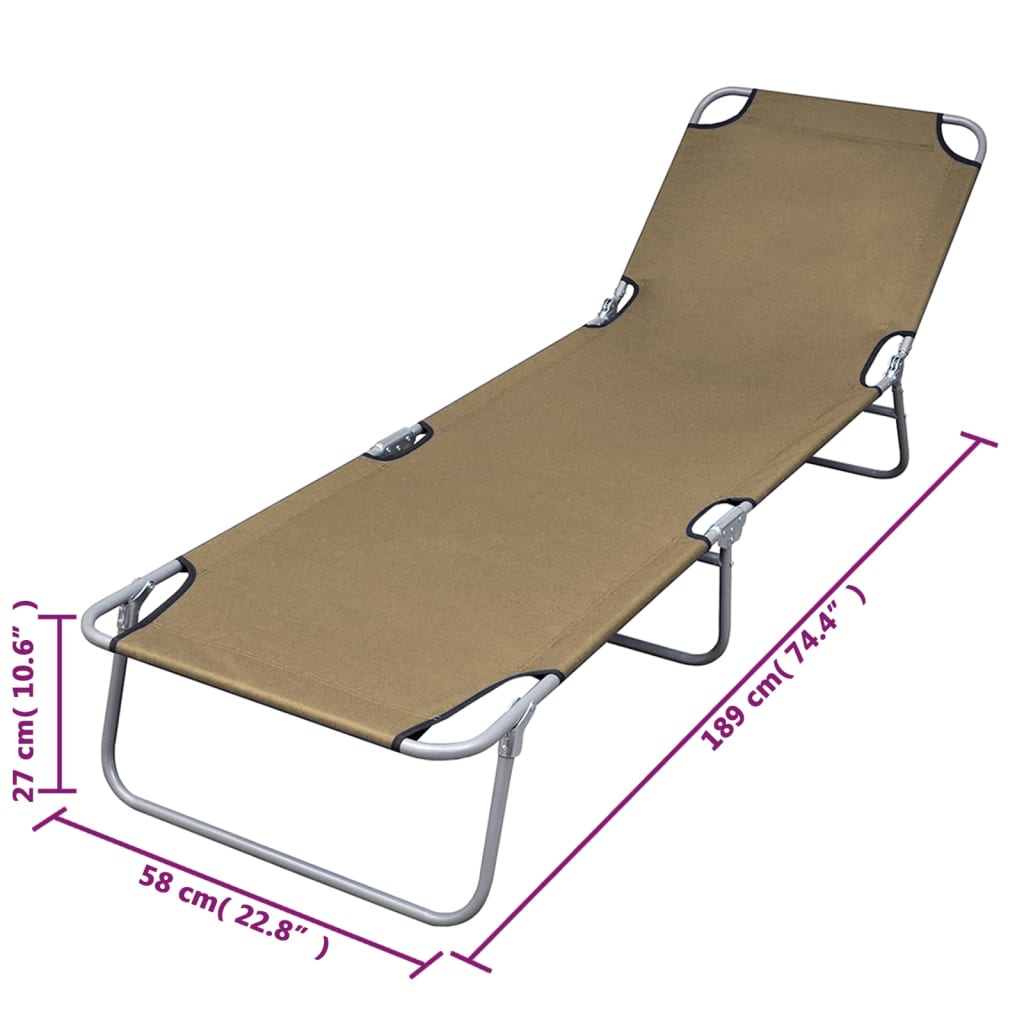8718475617709_g_en_hd_5 vidaXL Foldable Sunlounger with Adjustable Backrest Taupe - Image 6