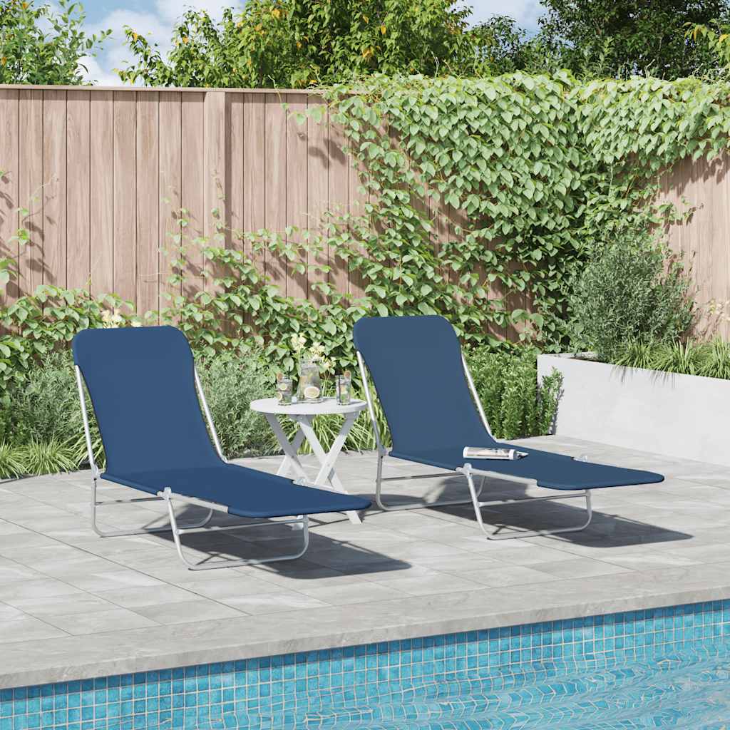 8718475617754_g_en_hd_1 vidaXL Folding Sun Loungers 2 pcs Steel and Fabric Blue - Image 2