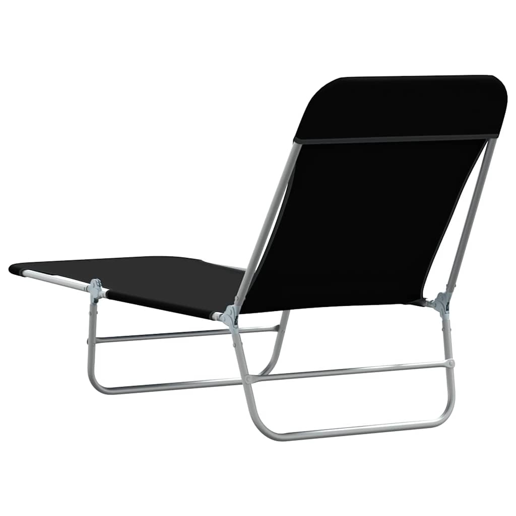 8718475617761_g_en_hd_4 vidaXL Folding Sun Loungers 2 pcs Steel and Fabric Black - Image 5