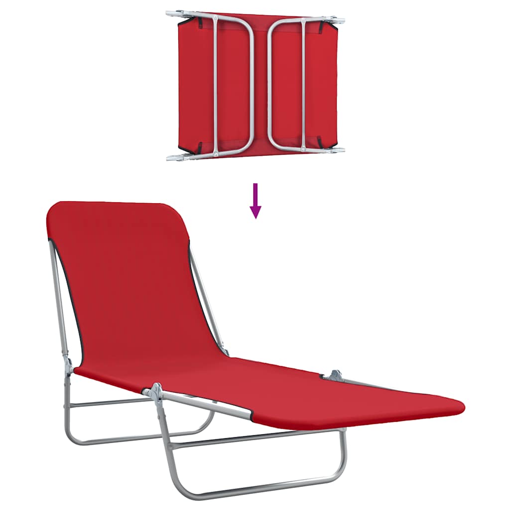 8718475617778_g_en_hd_6 vidaXL Folding Sun Loungers 2 pcs Steel and Fabric Red - Image 7
