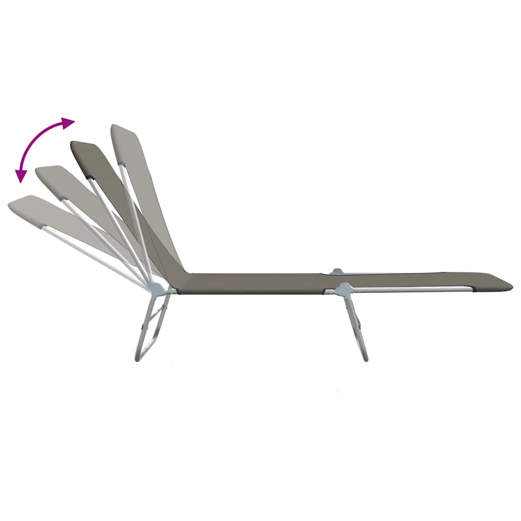8718475617785_g_en_hd_5 vidaXL Folding Sun Loungers 2 pcs Steel and Fabric Grey - Image 6