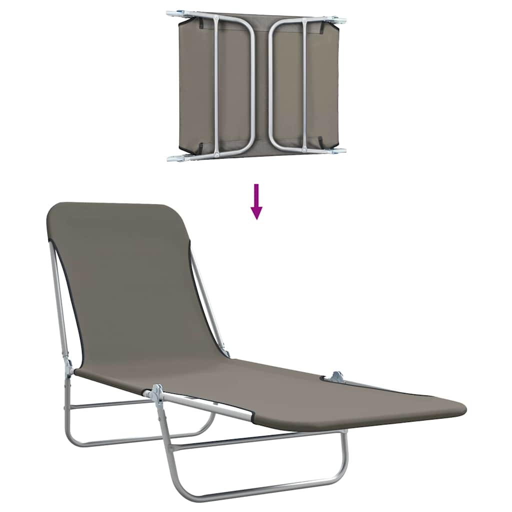 8718475617785_g_en_hd_6 vidaXL Folding Sun Loungers 2 pcs Steel and Fabric Grey - Image 7