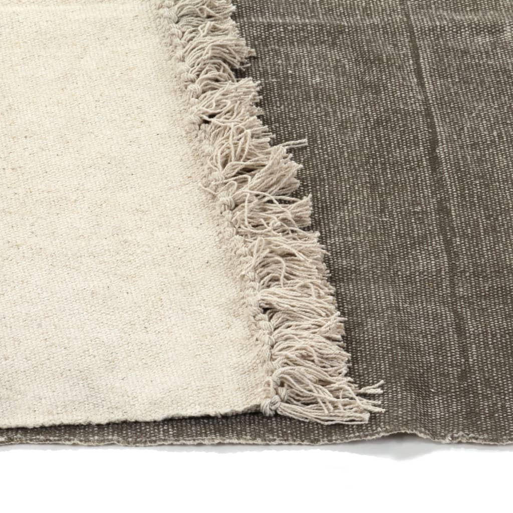 8718475619611_g_en_hd_3 vidaXL Kilim Rug Cotton 120x180 cm Taupe - Image 4