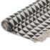vidaXL Kilim Rug Cotton 120x180 cm with Pattern Black/White - Image 2