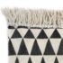 vidaXL Kilim Rug Cotton 120x180 cm with Pattern Black/White - Image 3