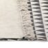 vidaXL Kilim Rug Cotton 120x180 cm with Pattern Black/White - Image 4
