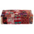 vidaXL Patchwork Pouffe Square Cotton Handmade 50x50x12 cm Red