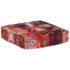 vidaXL Patchwork Pouffe Square Cotton Handmade 50x50x12 cm Red - Image 6