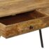 vidaXL Writing Desk with Drawers Solid Mango Wood 110x50x76 cm - Image 9