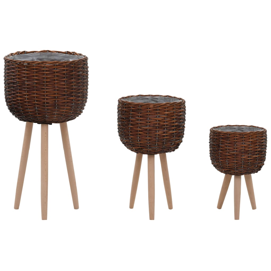 8718475620754_a_en_hd_1 vidaXL Planter 3 pcs Wicker with PE Lining - Image 1
