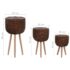 vidaXL Planter 3 pcs Wicker with PE Lining - Image 6