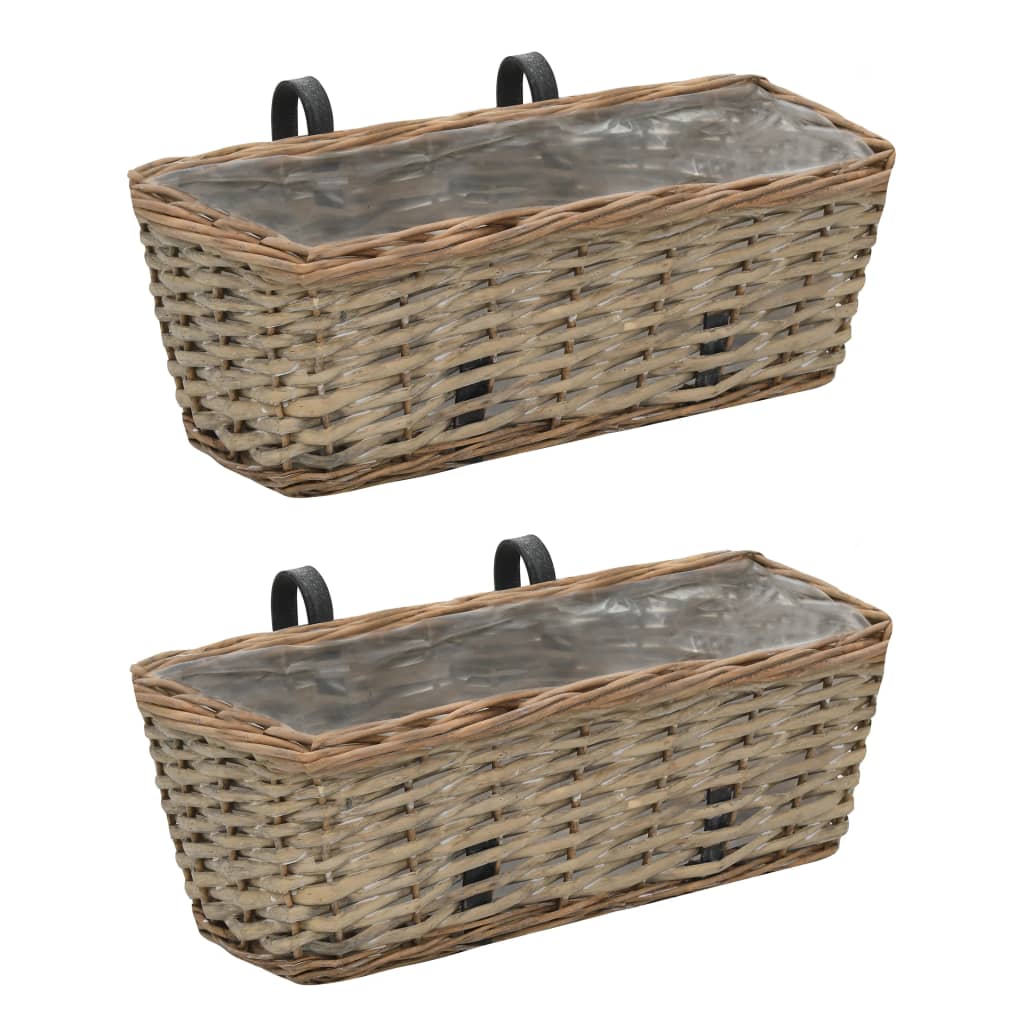 8718475620761_a_en_hd_1 vidaXL Balcony Planter 2 pcs Wicker with PE Lining 40 cm - Image 1