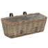 vidaXL Balcony Planter 2 pcs Wicker with PE Lining 40 cm - Image 2