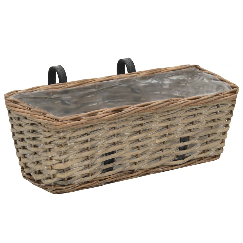 8718475620761_g_en_hd_1 vidaXL Balcony Planter 2 pcs Wicker with PE Lining 40 cm - Image 2