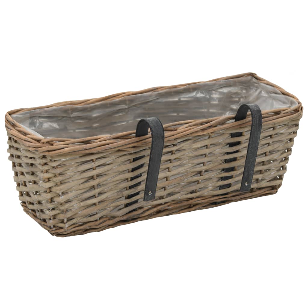 8718475620761_g_en_hd_3 vidaXL Balcony Planter 2 pcs Wicker with PE Lining 40 cm - Image 4