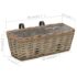 vidaXL Balcony Planter 2 pcs Wicker with PE Lining 40 cm - Image 6