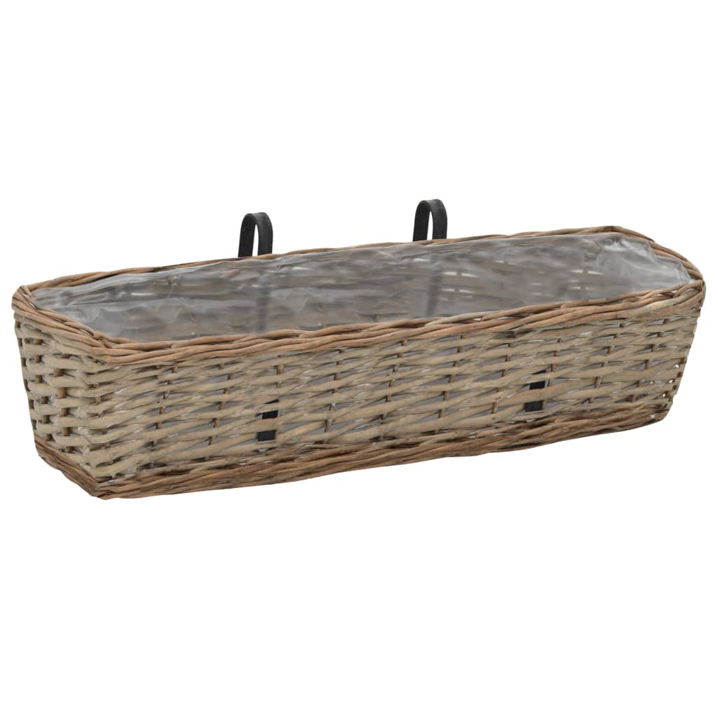8718475620778_g_en_hd_1 vidaXL Balcony Planter 2 pcs Wicker with PE Lining 60 cm - Image 2