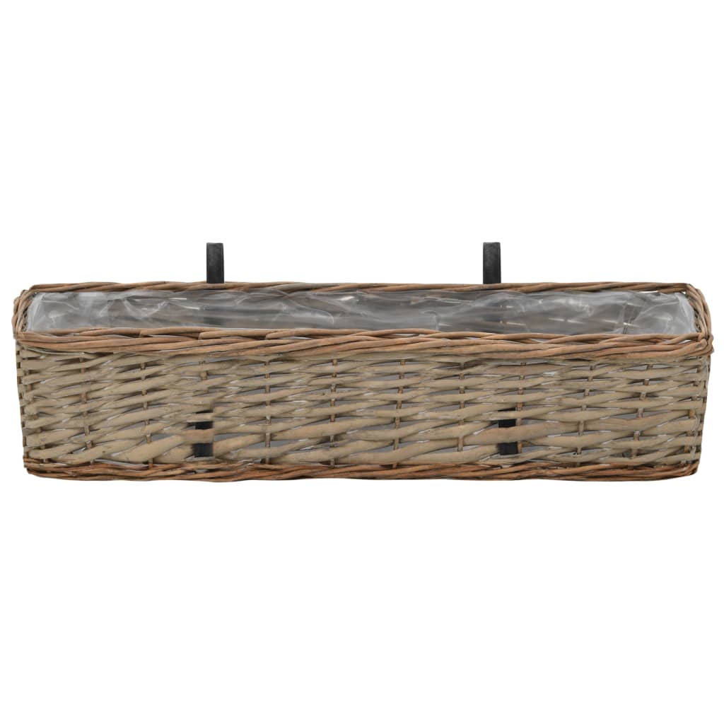 8718475620778_g_en_hd_2 vidaXL Balcony Planter 2 pcs Wicker with PE Lining 60 cm - Image 3