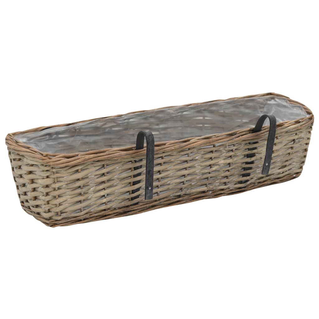 8718475620778_g_en_hd_3 vidaXL Balcony Planter 2 pcs Wicker with PE Lining 60 cm - Image 4
