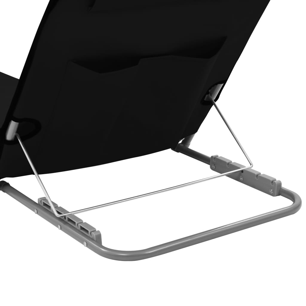 8718475621256_g_en_hd_4 vidaXL Folding Beach Mats 2 pcs Steel and Fabric Black - Image 5