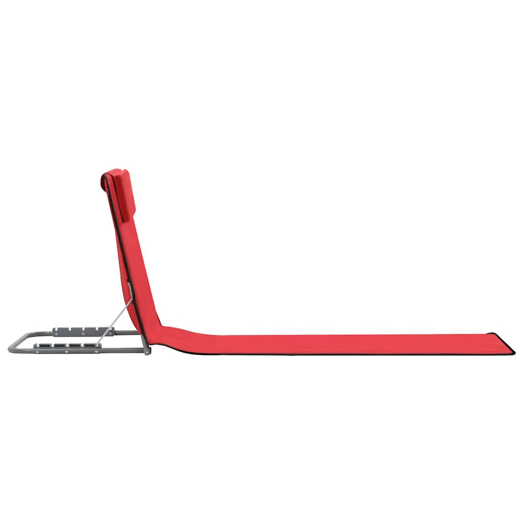 8718475621263_g_en_hd_2 vidaXL Folding Beach Mats 2 pcs Steel and Fabric Red - Image 3