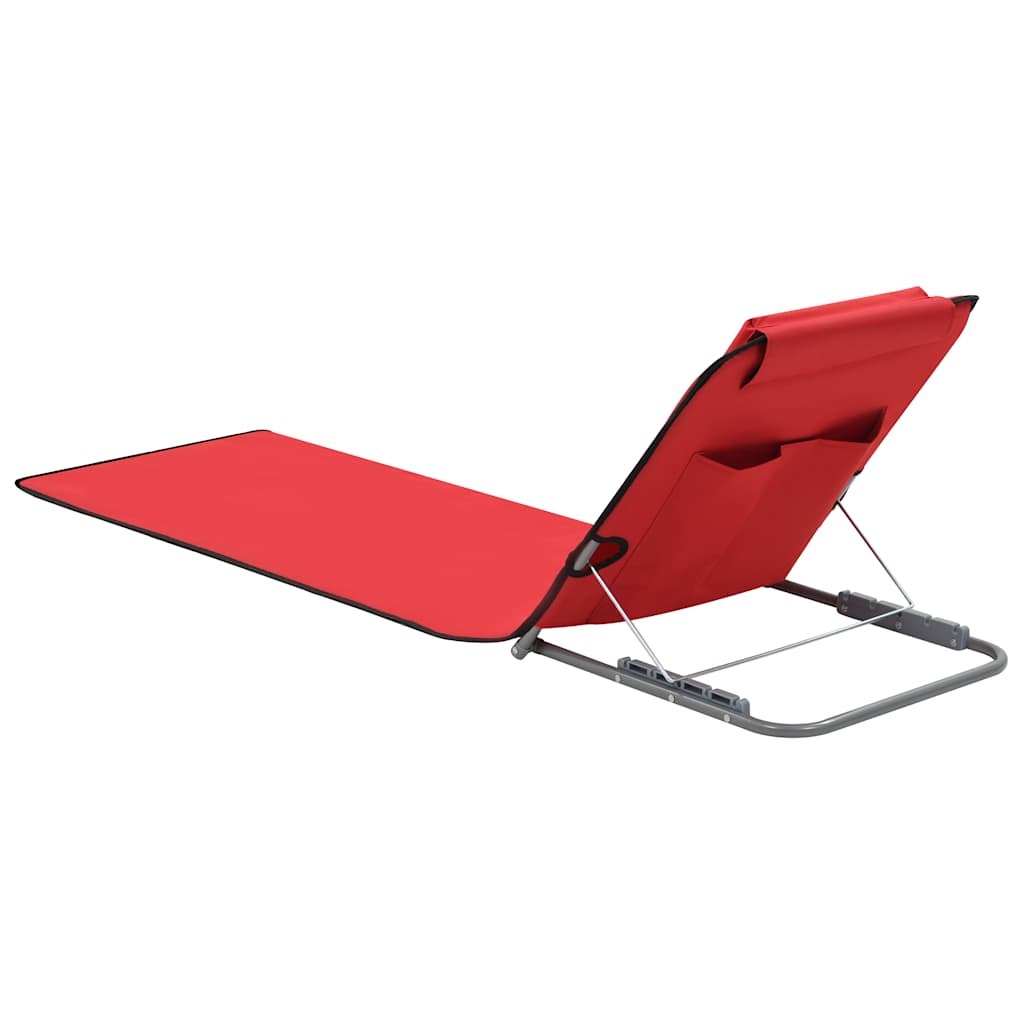 8718475621263_g_en_hd_3 vidaXL Folding Beach Mats 2 pcs Steel and Fabric Red - Image 4