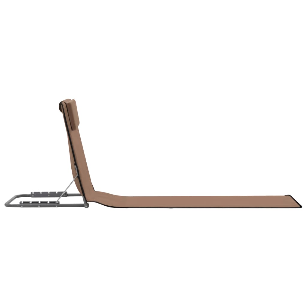 8718475621287_g_en_hd_2 vidaXL Folding Beach Mats 2 pcs Steel and Fabric Brown - Image 3