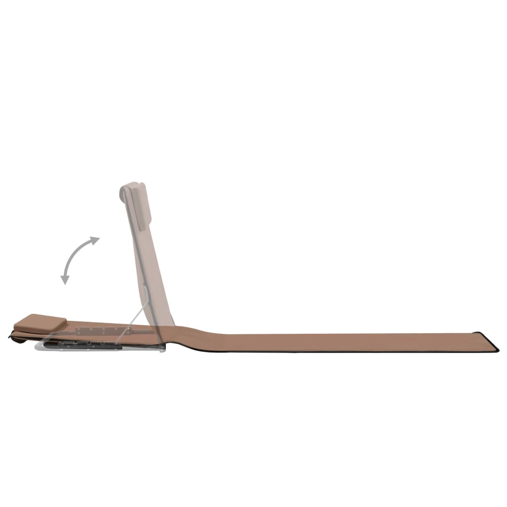 8718475621287_g_en_hd_5 vidaXL Folding Beach Mats 2 pcs Steel and Fabric Brown - Image 6