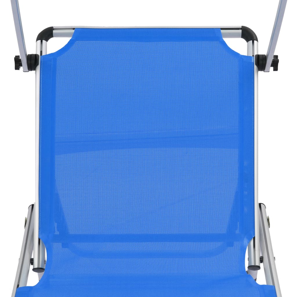 8718475621294_g_en_hd_6 vidaXL Folding Sun Lounger with Roof Aluminium and Textilene Blue - Image 7