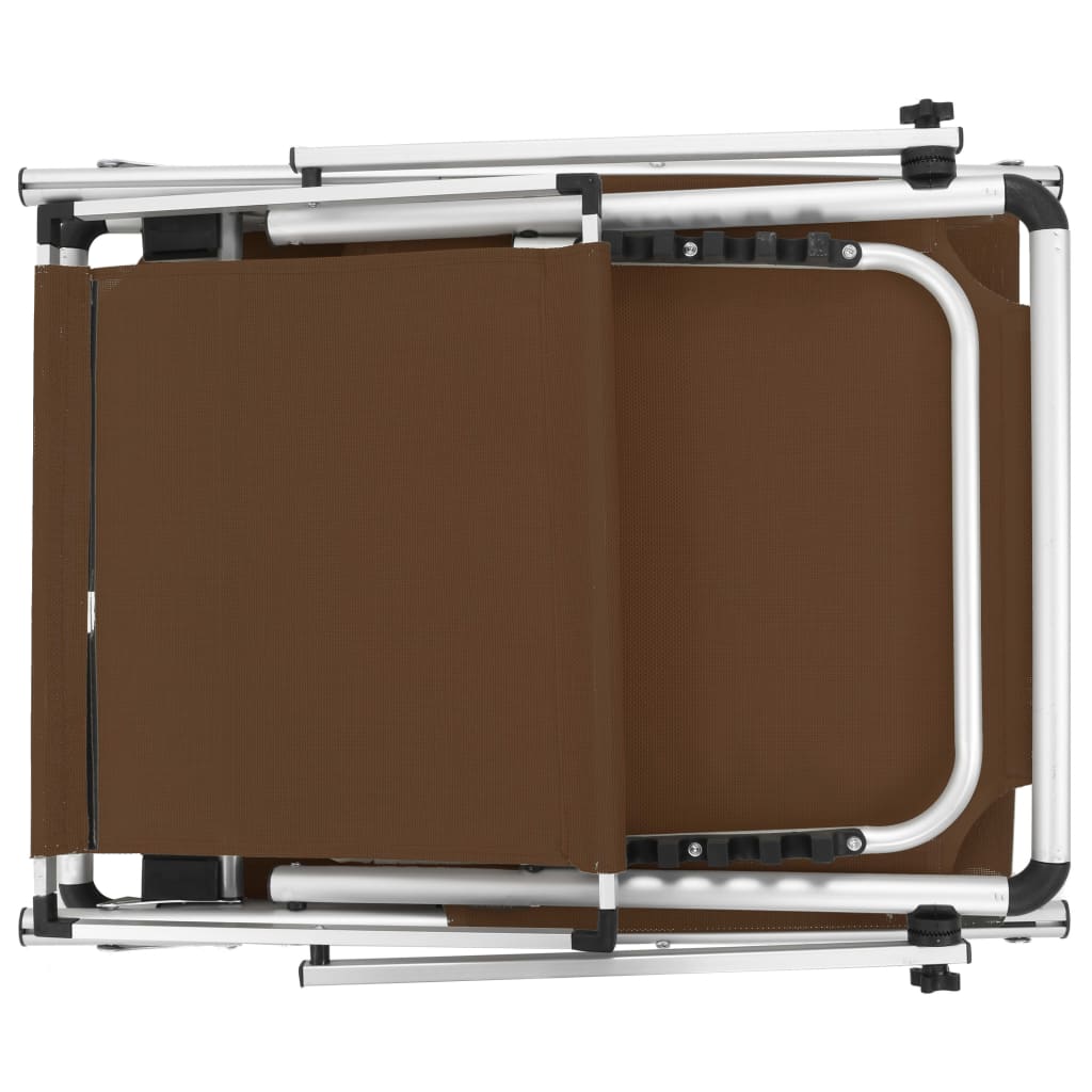 8718475621331_g_en_hd_4 vidaXL Folding Sun Lounger with Roof Aluminium and Textilene Brown - Image 5