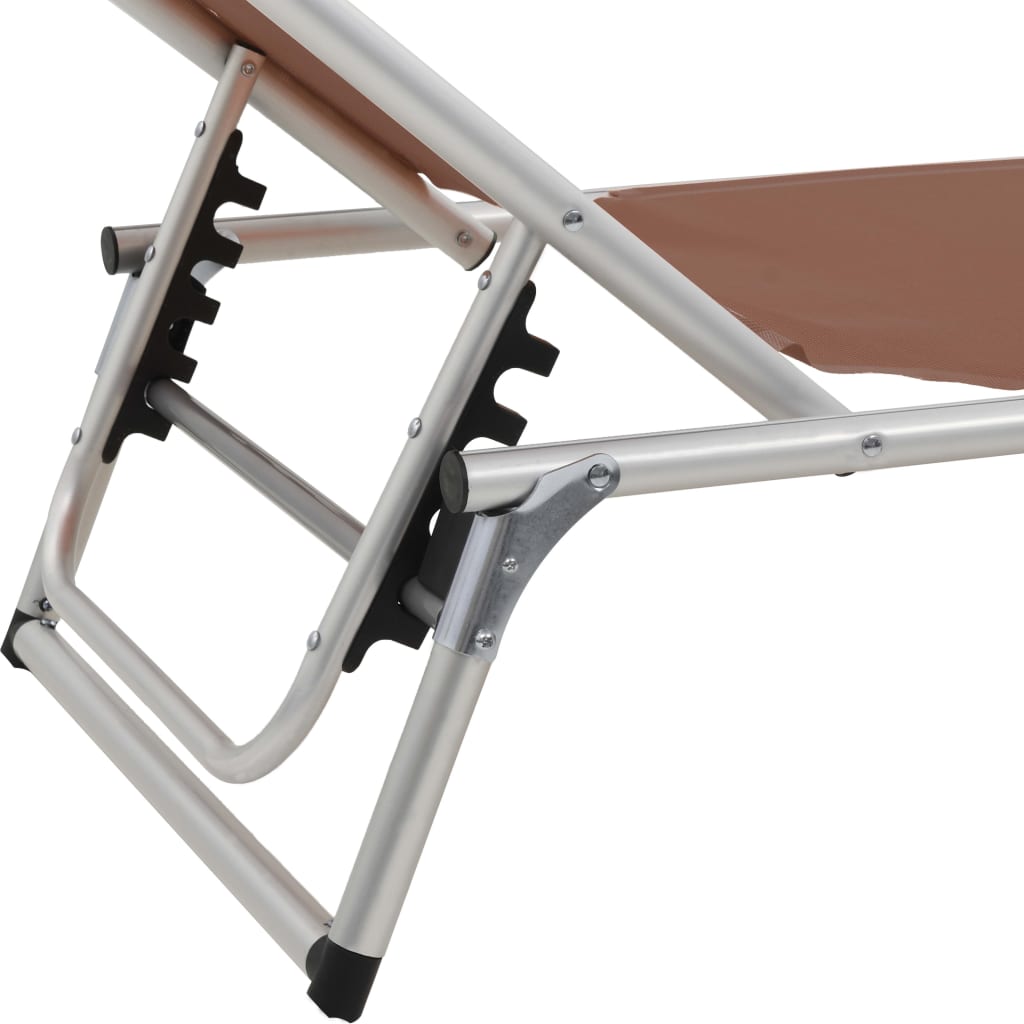8718475621331_g_en_hd_7 vidaXL Folding Sun Lounger with Roof Aluminium and Textilene Brown - Image 8