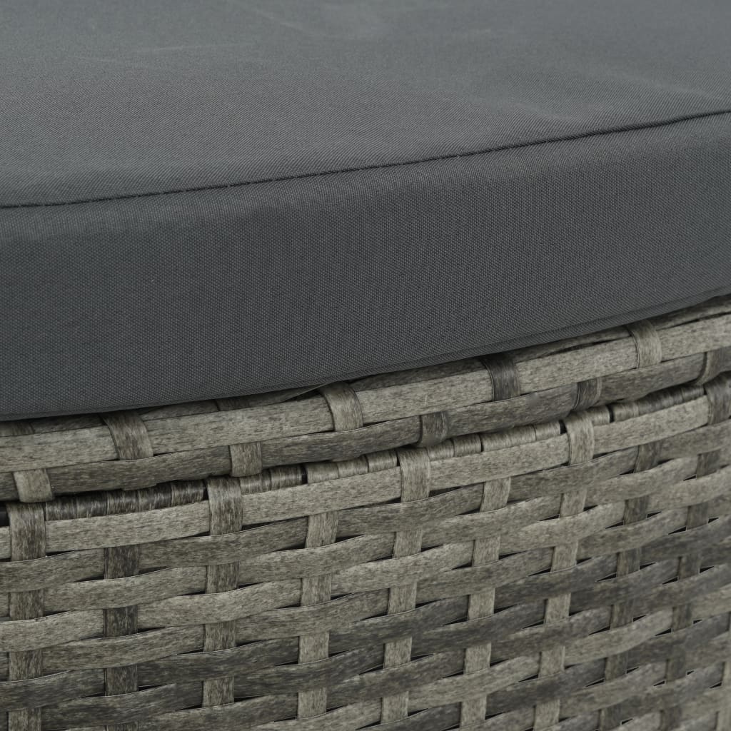 8718475621812_g_en_hd_3 vidaXL 2 Seater Garden Sofa with Cushions and Parasol Grey Poly Rattan - Image 5