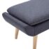 vidaXL Footstool Fabric Upholstery 73x43x42 cm Dark Grey - Image 4