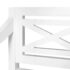 vidaXL Batavia Bench 98 cm Solid Mahogany Wood White - Image 5