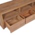 vidaXL TV Cabinet Solid Teak Wood with Natural Finish 120x30x40 cm - Image 6