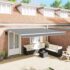 vidaXL Awning Manual White 4 x 3 m Metal