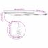 vidaXL Awning Manual White 4.5 x 3 m Metal - Image 10